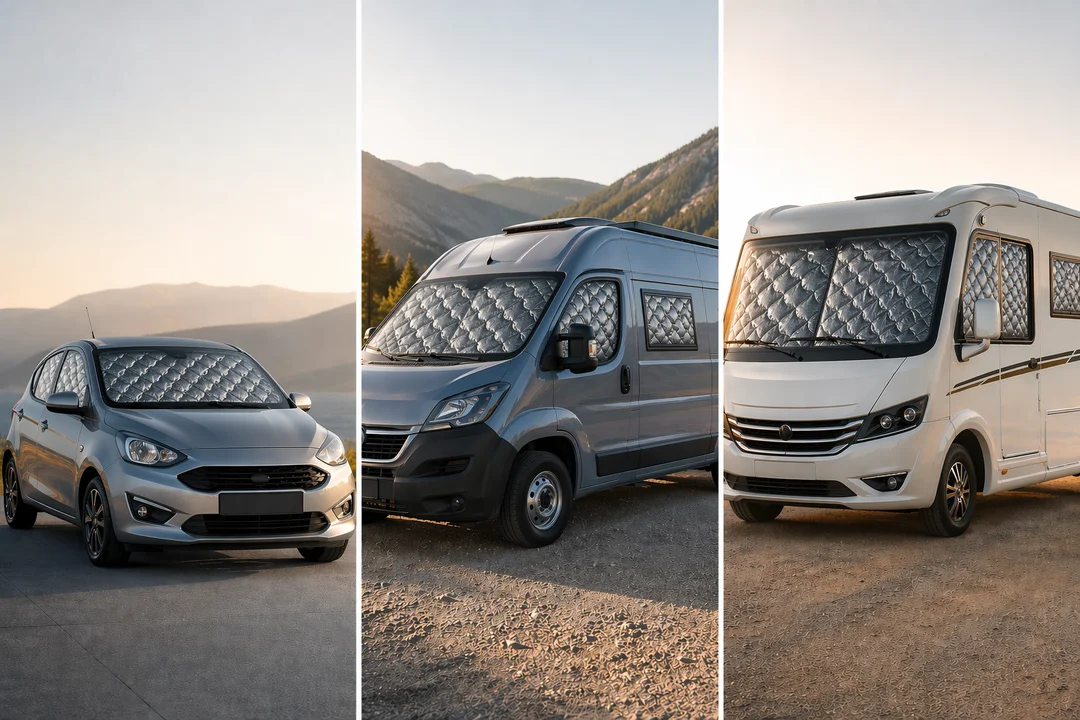 aislantes térmicos coche pequeño, aislantes ventanas furgoneta camper